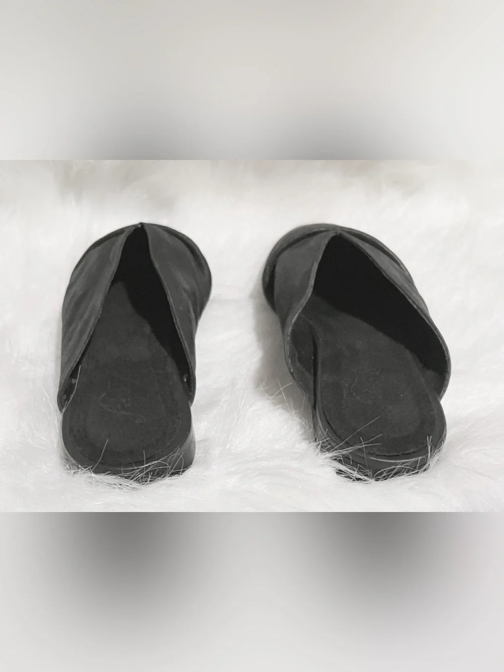 Free People Cinched Black Leather Mule Flats Size 40